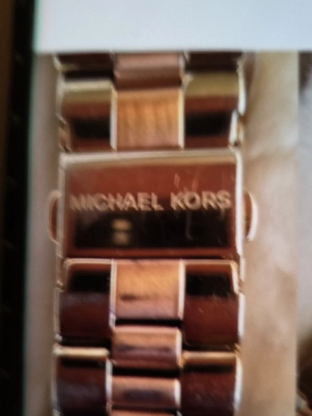 Michael Kors Rose Gold Square Bracelet Watch